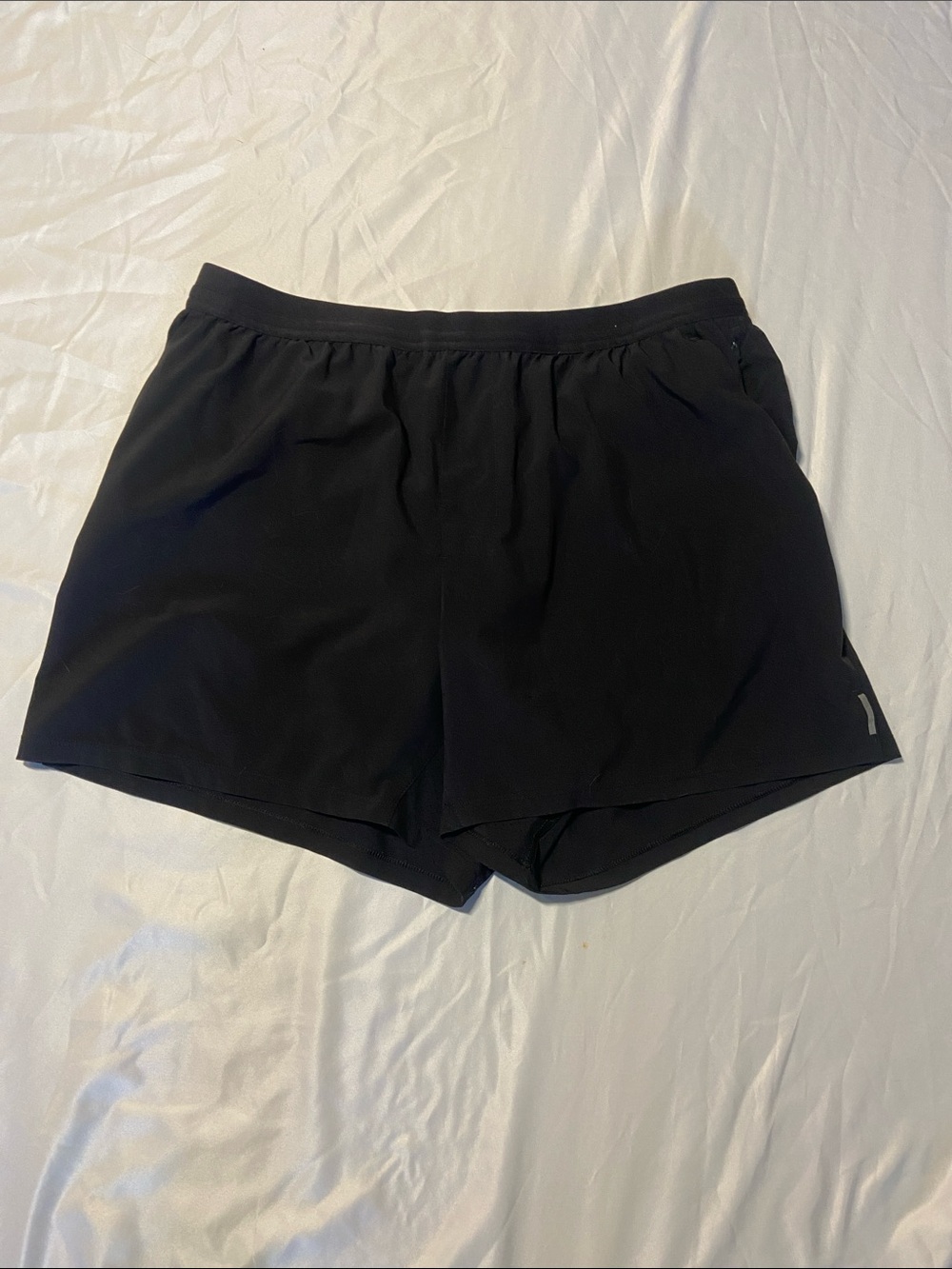Men's Black VRST Athletic Running Shorts with Built-In Brief